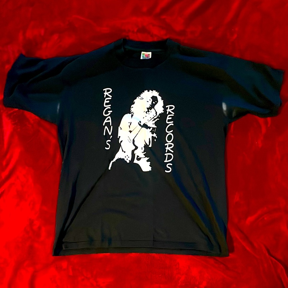 Vintage Reagan’s Records black t-shirt (Kansas City record shop early 90s)